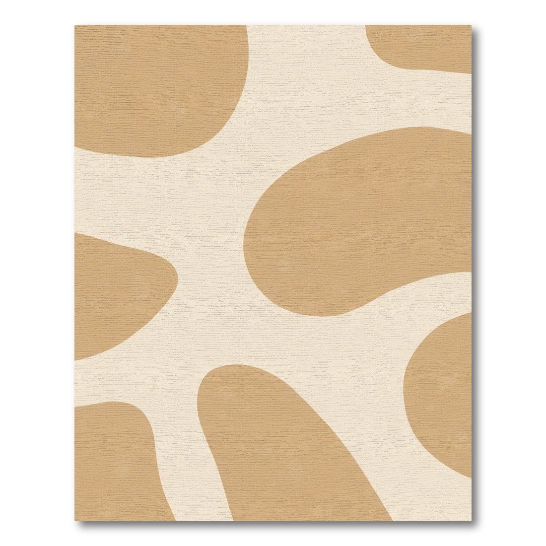 Caramel Cream Organic Blob Rug