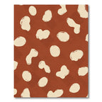 Rust Cream Organic Blob Flow Rug