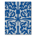 Navy Blue Abstract Organic Swirl Rug