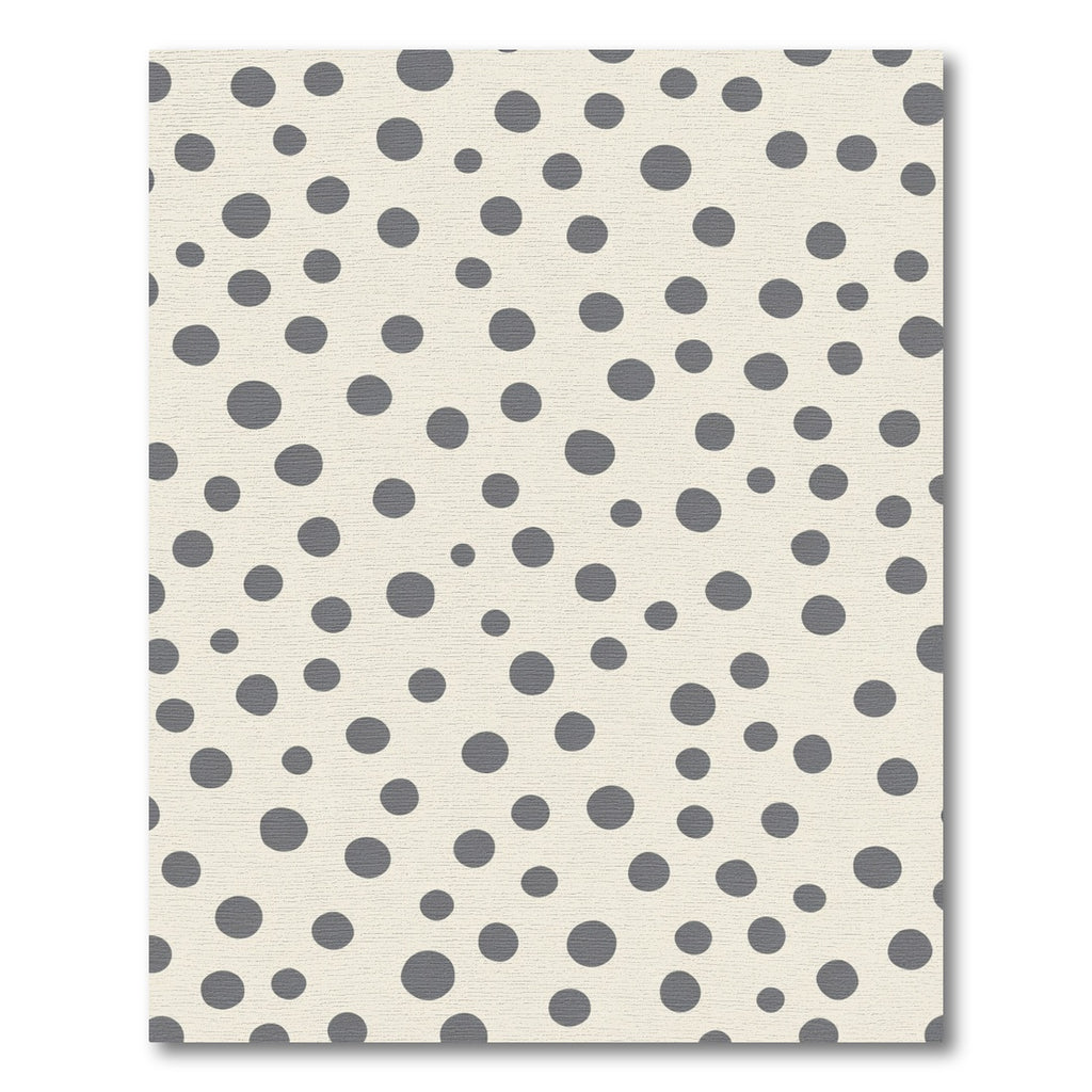 Neutral Gray Speckled Dot Rug
