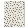Neutral Gray Speckled Dot Rug