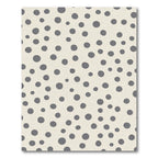 Neutral Gray Speckled Dot Rug