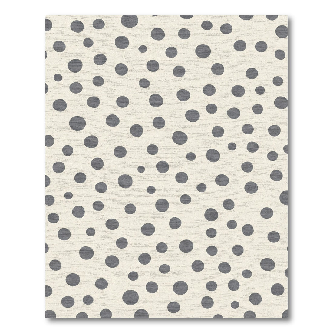 Neutral Gray Speckled Dot Rug