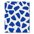 Cobalt Blue Organic Shapes Rug
