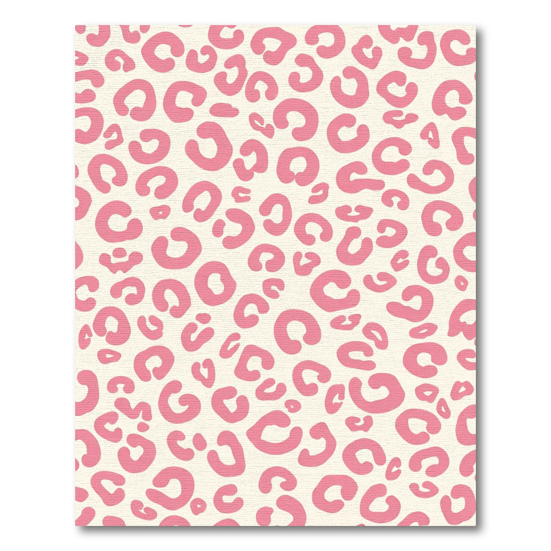 Pink Cream Leopard Spots Rug
