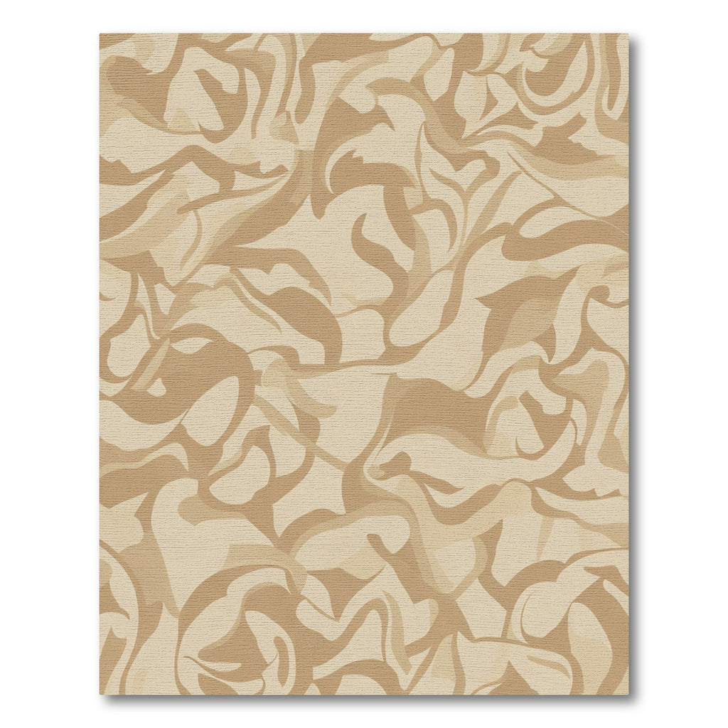 Earthy Swirl Abstract Composition Rug