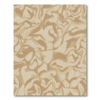 Earthy Swirl Abstract Composition Rug