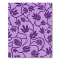 Purple Lilac Botanical Vine Scroll Rug