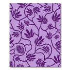 Purple Lilac Botanical Vine Scroll Rug