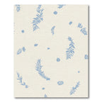 Pale Blue Botanical Sprinkle Rug