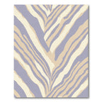 Soft Lavender Cream Animal Print Rug