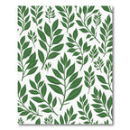 Vibrant Deep Green Leafy Branches Rug