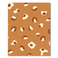Abstract Leopard Print Tan Rug