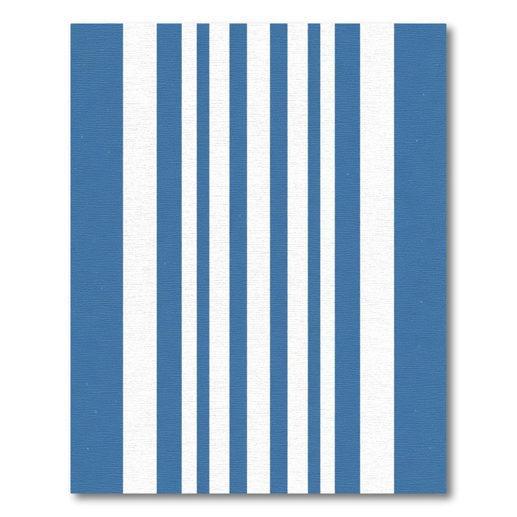 Classic Blue and White Stripe Rug