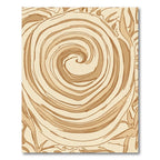 Earthy Swirl Abstract Medallion Rug