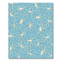 Sky Blue Outline Daisy Blooms Rug