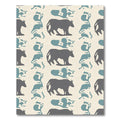 Minimalist gray animal abstract Rug