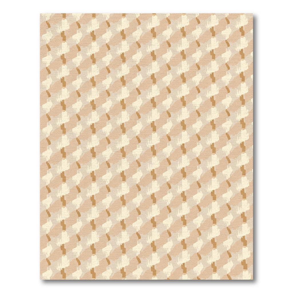 Earthy Tone Brushstroke Chevron Rug