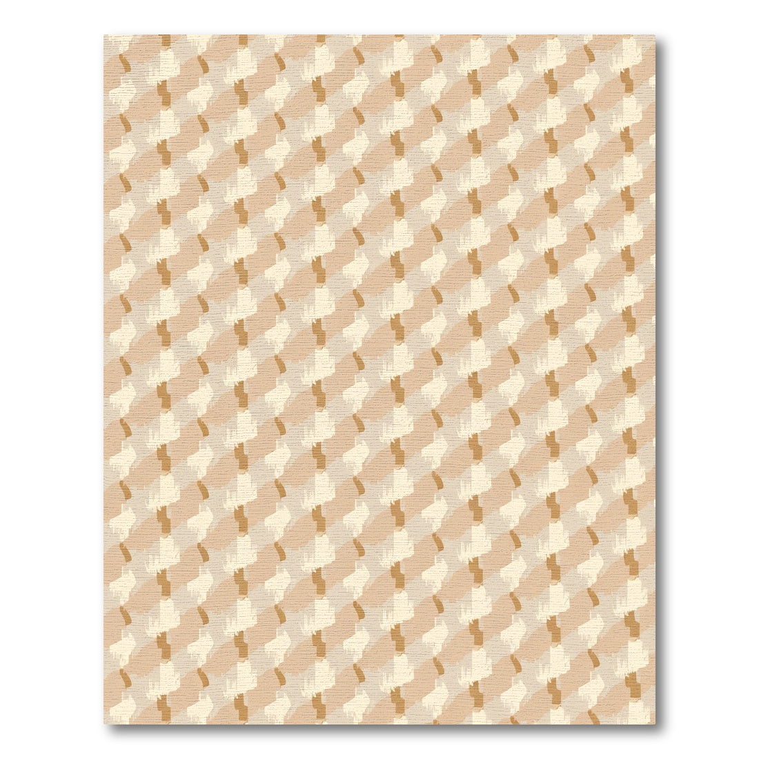 Earthy Tone Brushstroke Chevron Rug