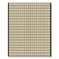 Tan Geometric Brick Weave Rug