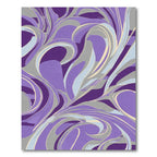 Vibrant Purple Swirl Abstract Rug