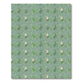 Sage Green Abstract Botanical Repeat Rug