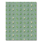 Sage Green Abstract Botanical Repeat Rug