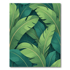 Lush Emerald Leaf Serenity Rug