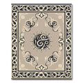 Tawny Sunburst Border Swirl Rug