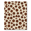 Earth Tone Abstract Sunburst Shapes Rug