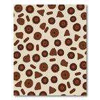 Earth Tone Abstract Sunburst Shapes Rug