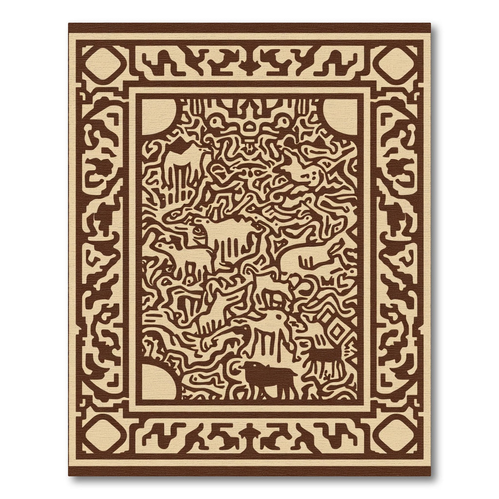 Narrative Beige Animal Caravan Rug