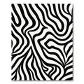 Bold Black White Abstract Zebra Rug