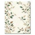 Earthy Green Beige Leafy Vine Rug