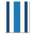 Bold Blue Cream Vertical Stripes Rug
