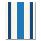 Bold Blue Cream Vertical Stripes Rug