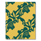 Coastal Teal Abstract Swirl Rug