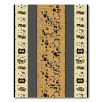 Spotted Tan Faux Fur Stripe Rug
