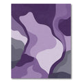 Amethyst Abstract Organic Waves Rug