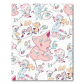 Whimsical Pastel Organic Flow Rug