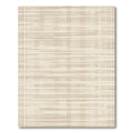 Subtle Beige Woven Grid Rug