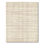 Subtle Beige Woven Grid Rug