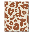 Terracotta Abstract Organic Shapes Rug