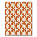 Rust Chain Link Collage Rug