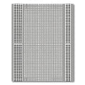 Gray White Dotted Checkerboard Border Rug