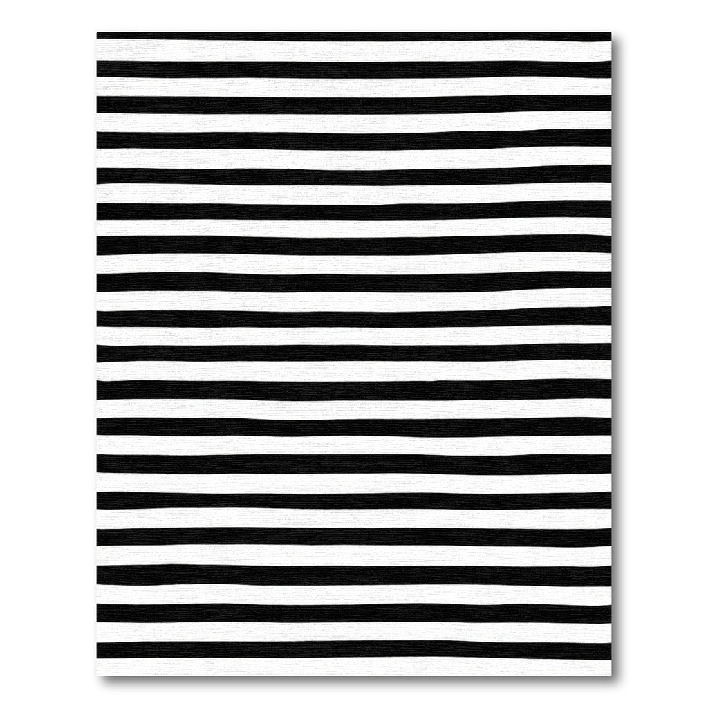 Hand Drawn Bold Black White Lines Rug
