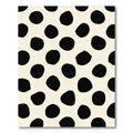 Black And Cream Polka Dot Ovals Rug