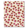 Red Pink Two Tone Circles Rug
