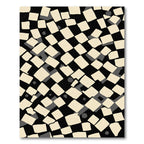 Cream Off-White Scattered Squares Rug