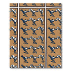 Brown Indigo Bird Animal Repeating Rug